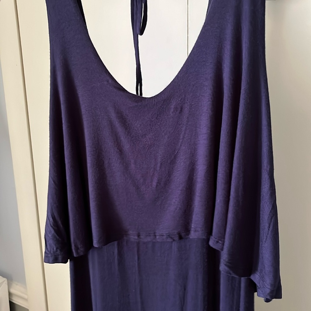 Navy blue maxi dress